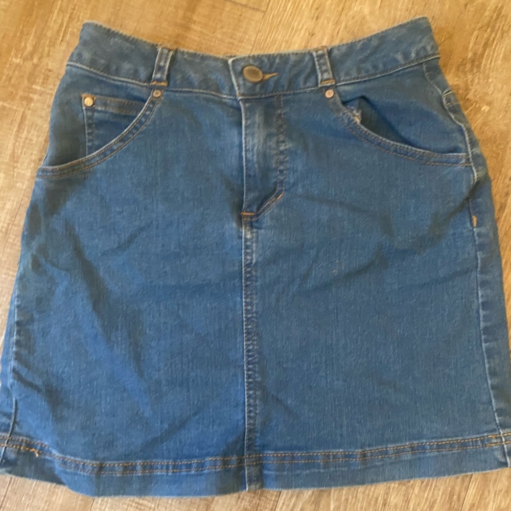 Denim mini skirt